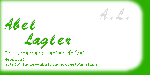 abel lagler business card